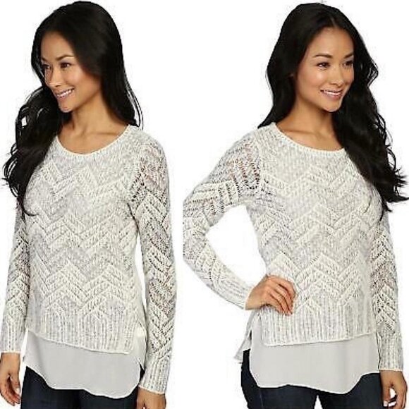 Lucky Brand Chevron Metallic Sweater 3X - Picture 1 of 10